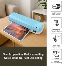 Laminator Machine with 10 Sheets Fast Warm-Up Documents&Photos