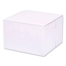 Southern Champion Tray 1509 Bakery Boxes, Standard, 6 X 6 X 4, White, Paper,