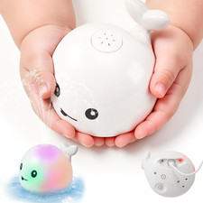 Light Up Baby Bath Toys for Babies 1-3,Toddler Essentials Whale Sprinkler ...