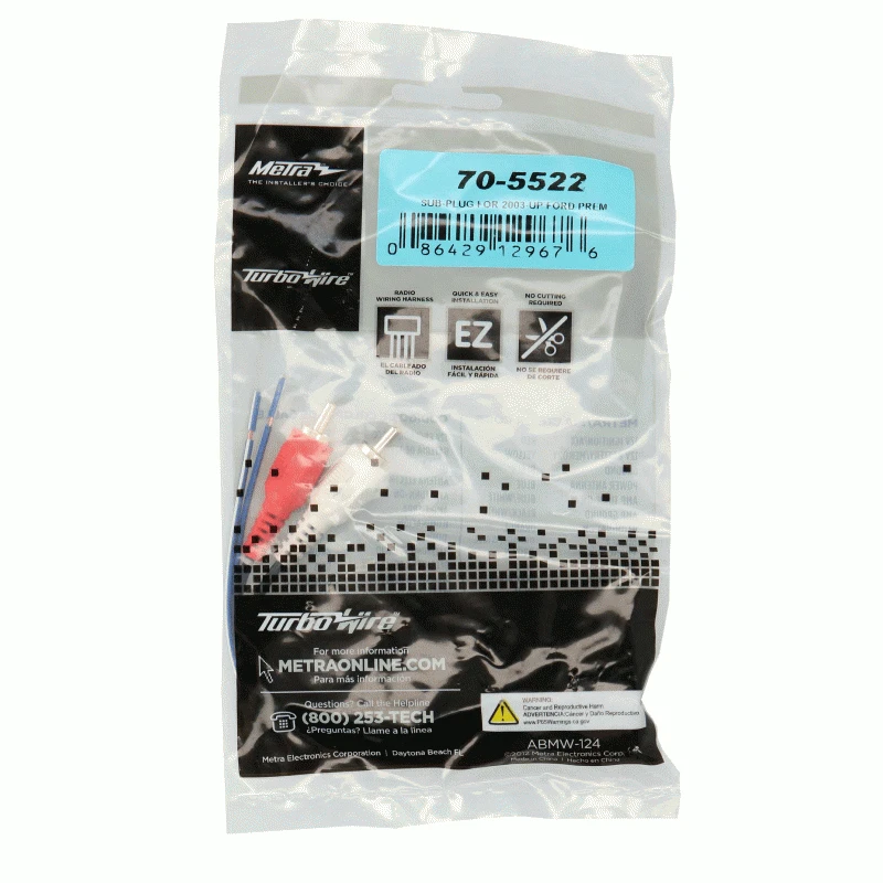 Arnés de cableado de radio de repuesto Metra 70-5522 para Mazda Tribute 2008-2011 Foto 3 de 4
