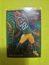 2025 Panini Prizm - Fireworks Matthew Golden #15 Green Wave Prizm (RC)