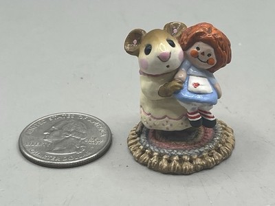Wee Forest Folk M-070 Me & Raggedy Ann Mouse Figurine