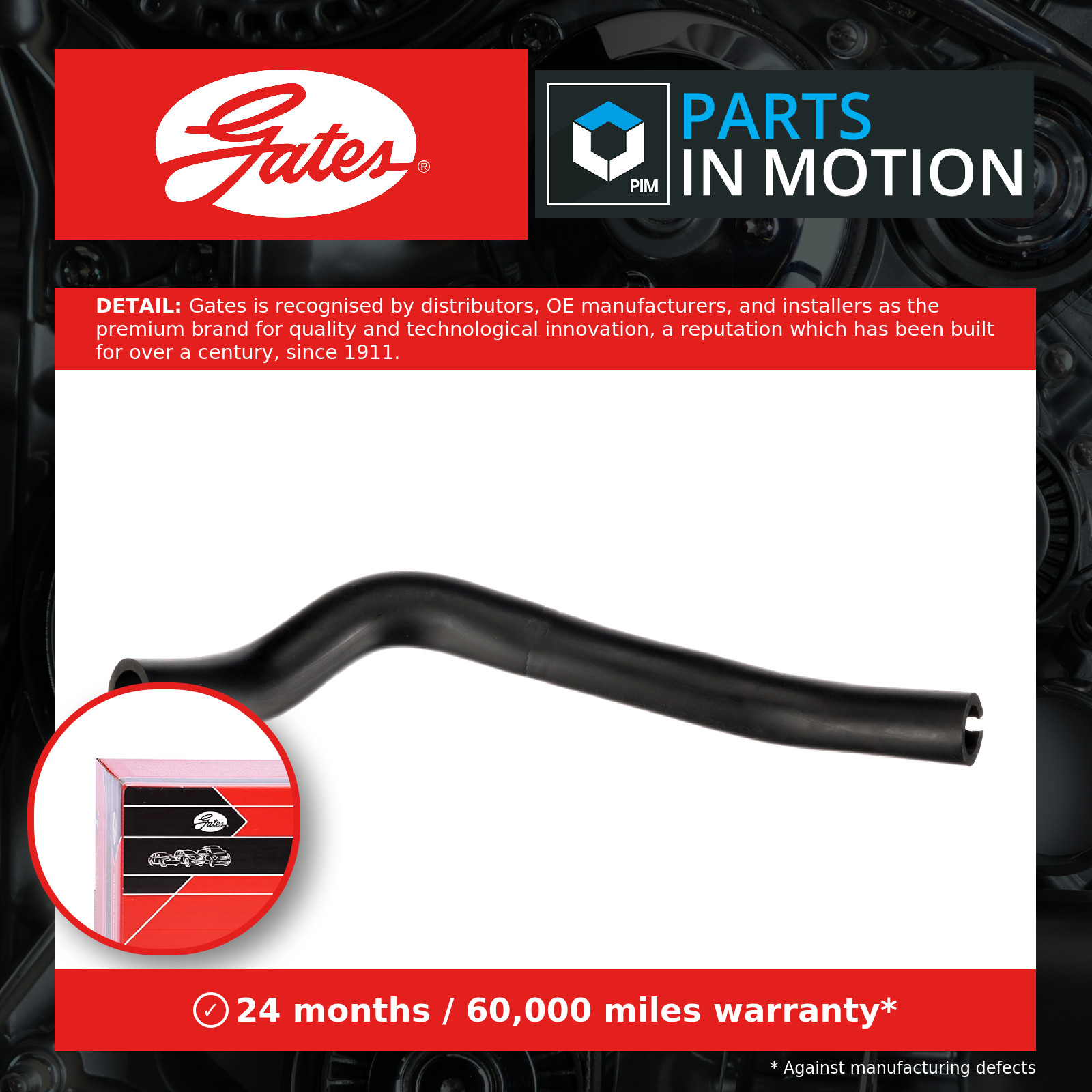 GATES CRANKCASE BREATHER HOSE - EMH350 - Image 13