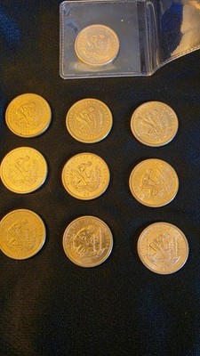 10 sacagawea dollars 2009 p and one s,three sister's 