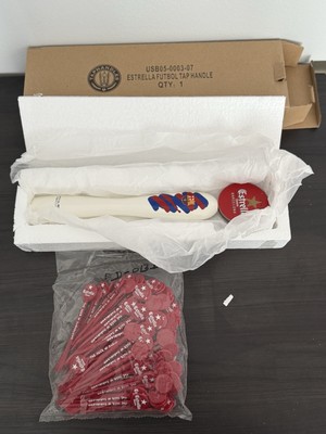 Estrella Damm Futbol 13.75  Cerveza Beer Tap Handle Barcelona 1876 + BONUS BNIB