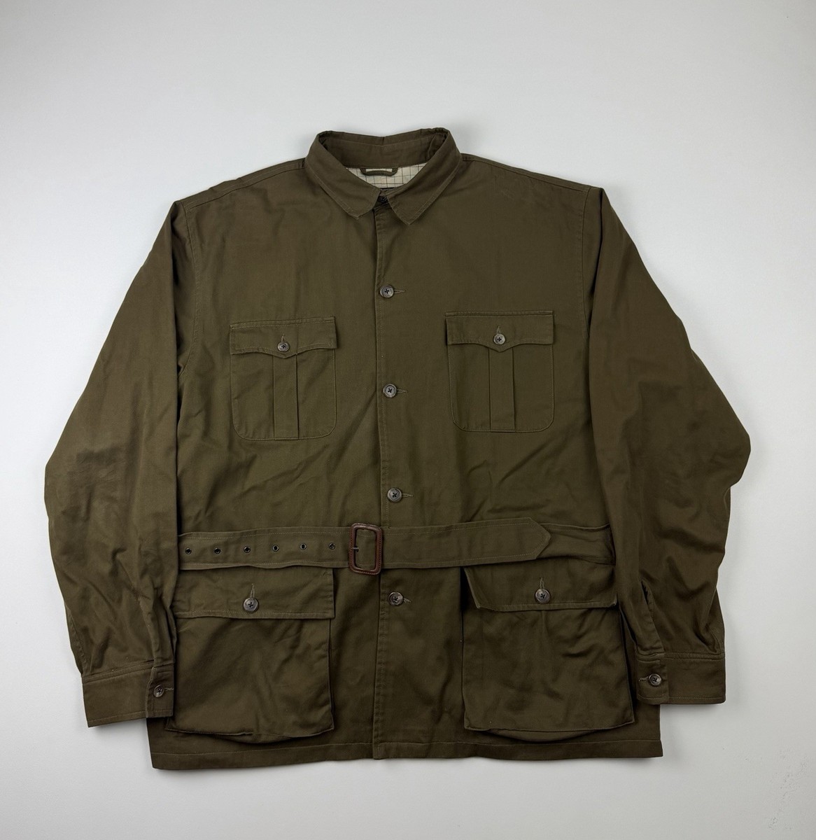 Vintage Polo Ralph Lauren Safari Jacket XL World Traveler Green