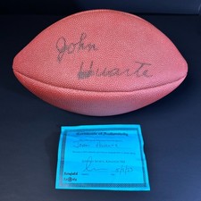 John Huarte Autographed Wilson Football Notre Dame Heisman w/COA