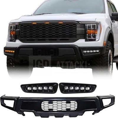 FRONTSTOßSTANGE + LED-LEUCHTEN - RAPTOR STIL (F-150 2021-2023)