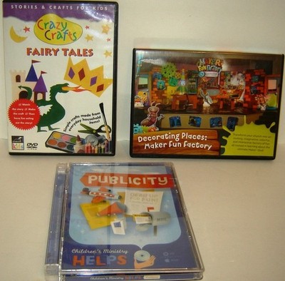 Set of VBS Children Ministry Crazy Crafts,Decorating Places, Publicity Helps DVD
