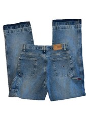 VTG 1990  s Tommy Hilfiger Carpenter Jeans, 29  Waist, Baggy Loose Skater Size 4
