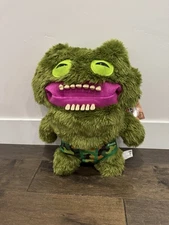 FUGGLER BIGG FUGG Plush XL 18” Green Monster Chuckles Teeth Jumbo Limited Ed.