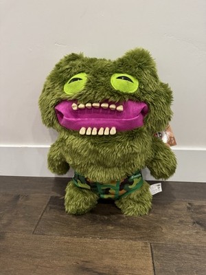 FUGGLER BIGG FUGG Plush XL 18  Green Monster Chuckles Teeth Jumbo Limited Ed.