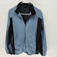 Vintage Nike Blue Windbreaker Full Zip Jacket Ventilation Womens XL 16-18