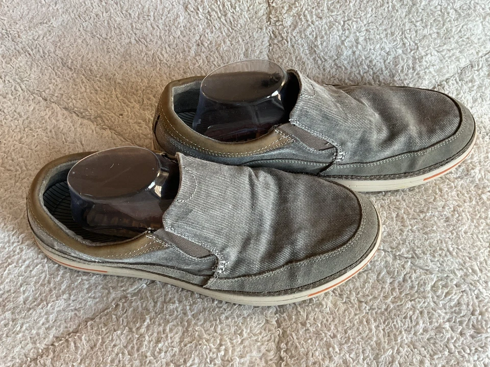 Мокасины без шнуровки Skechers 64355 Relaxed Fit с эффектом памяти серые мужские размер США 11,5 - Изображение 4 из 4