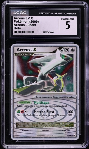Arceus LV.X graded CGC 5 for sale on eBay