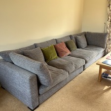 Large grey/Blue DFS Sofa 3.4m  Length. Great Condition 
