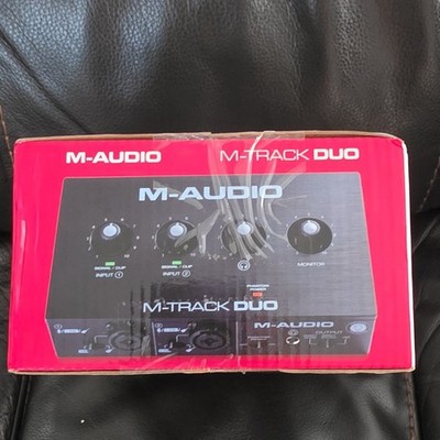 M-Audio M-Track Duo 2-Channel USB Audio Interface Phantom Power XLR/TRS