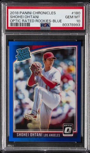 2018 PANINI CHRONICLES DONRUSS OPTIC RATED ROOKIES SHOHEI OHTANI 125/149 PSA 10