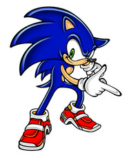 Sonic Hedgehog Weatherproof Anime Sticker 6" Car Decal