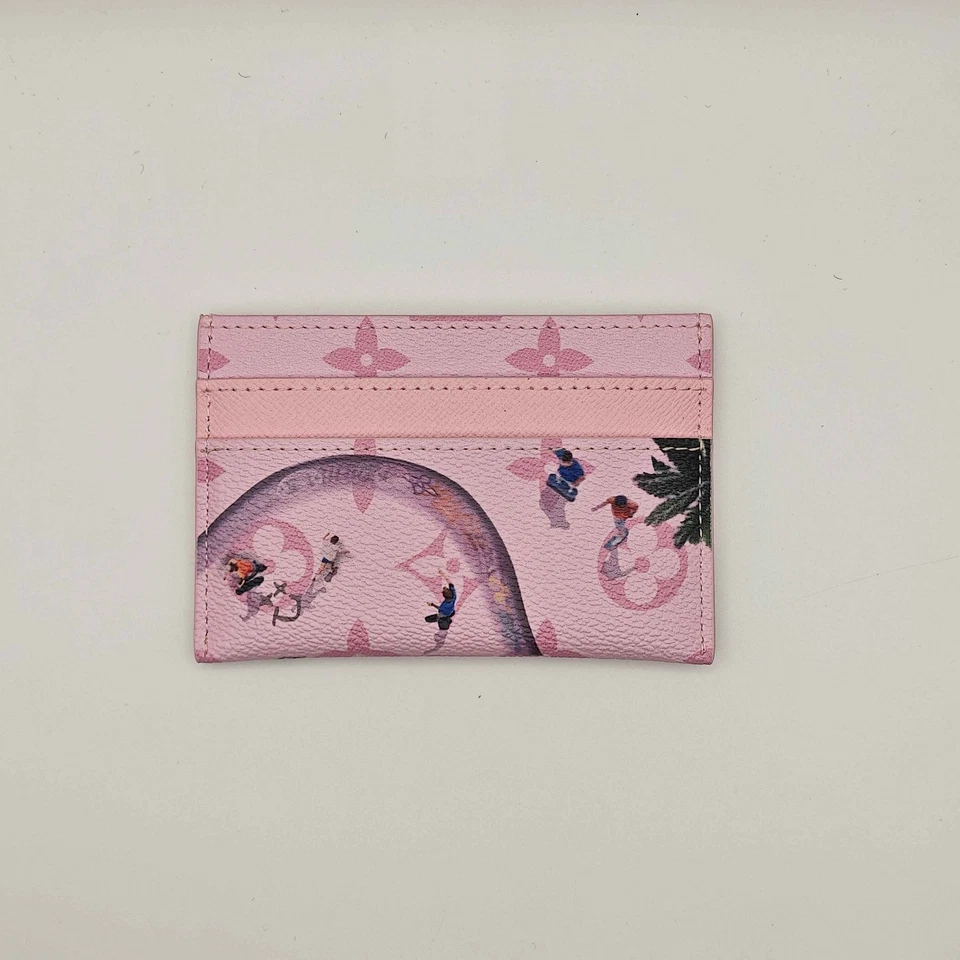 Розовый держатель для карт LV Louis Vuitton с коробкой и мешком для пыли - Изображение 4 из 4