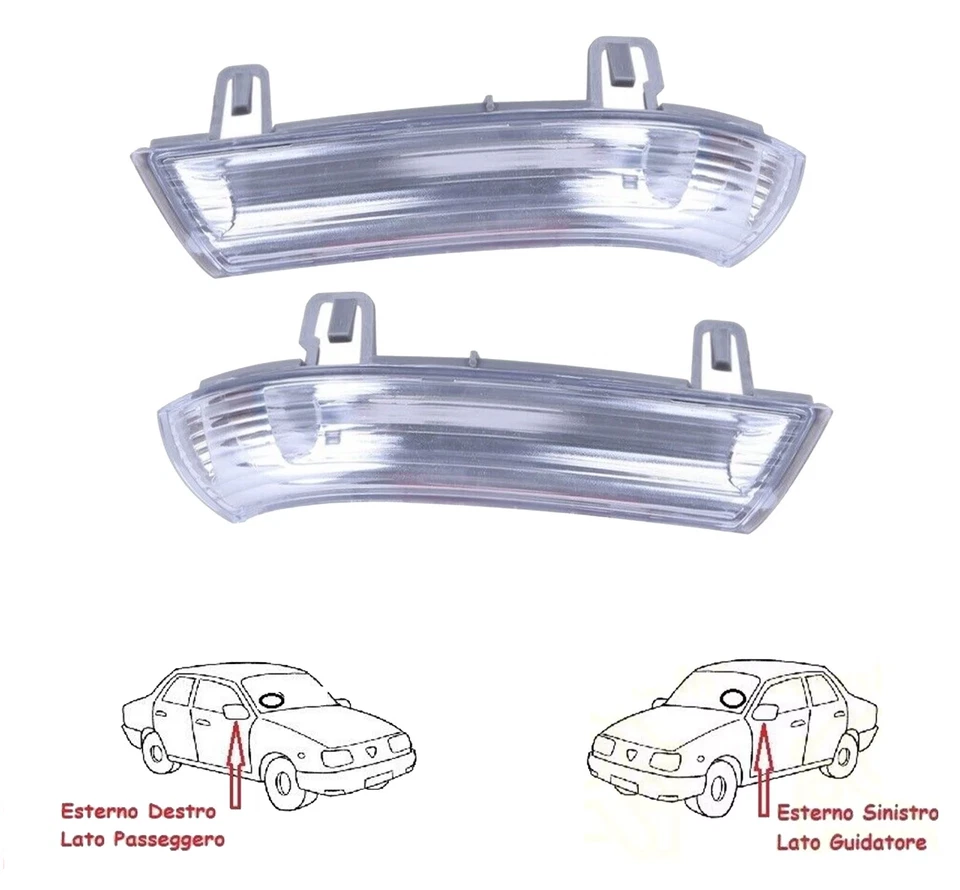 SET 2 FANALE FANALINO FRECCIA ANTERIORE PER VW NEW BEETLE 98 INDICATORE PARAURTI - Immagine 2 di 4