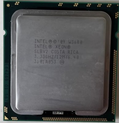 Intel Xeon W3680 LGA 1366 CPU Processor 3.33GHz Six Core 3200MHz