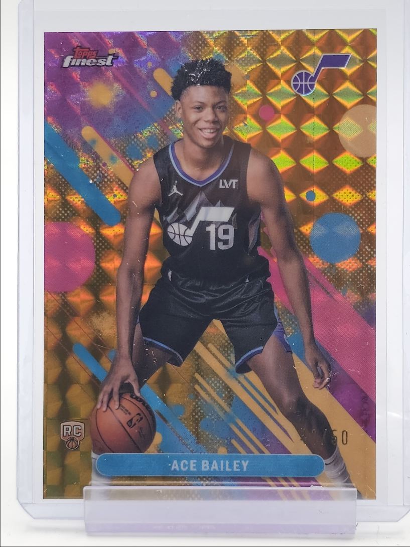 ACE BAILEY 2025-26 TOPPS FINEST COMMON GOLD GEOMETRIC JAZZ /50 Q2754