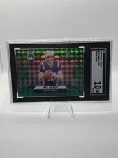 2024 Panini Mosaic Drake Maye NFL Debut Green Prizm SGC 10 RC