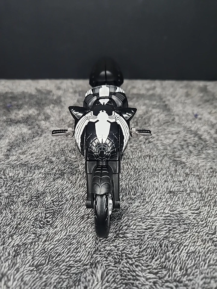 Transformers Crossovers Spider-man Black Costume Motorcycle Marvel Figure Only - Image 2 of 4