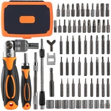 Ratcheting Screwdriver Set 68 in 1 Sockets & Bits Magnetic Screwdriver Kit