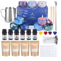 Kerzenherstellung Set DIY Kerzen Selber Machen 480G Bienenwachs 9