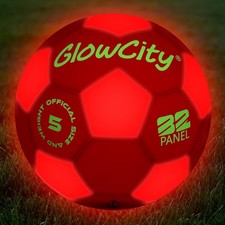 GlowCity Glow in The Dark Soccer Ball  Light Up Indoor/Outdoor Soccer Ball ...