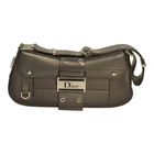 Christian Dior black calfskin street chic columbus ave handbag shoulder bag