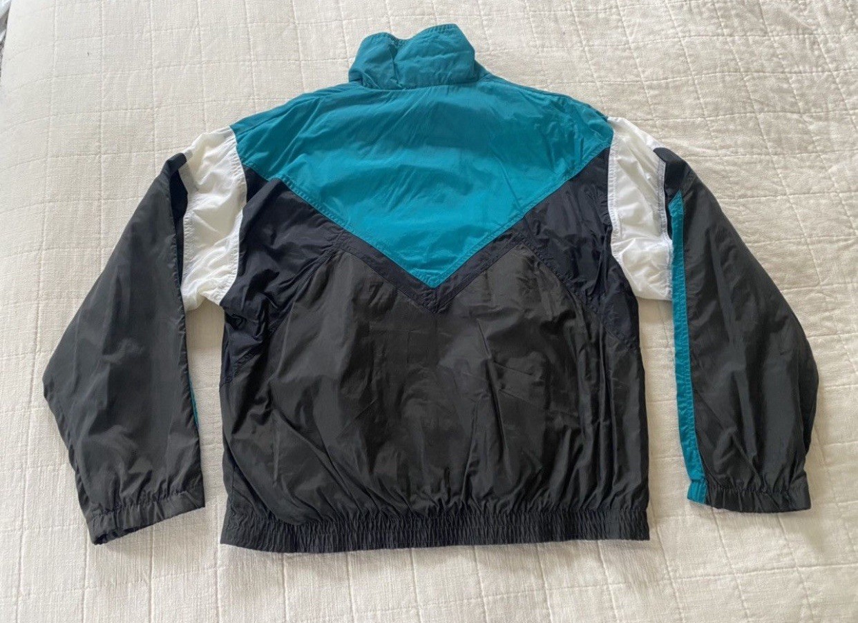 Vintage Nike Windrunner 1990s Whitetag Size Small Teal Hype Y2K Retro Tech Rare image 8