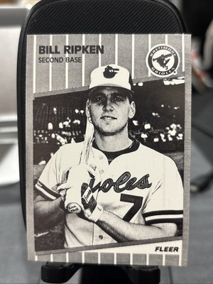 1989 Fleer Billy Ripken F FACE  TEST RUN  Black & White Error Card NO.616