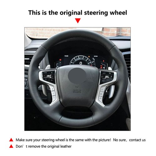 DIY Steering Wheel Leather Cover For Mitsubishi Pajero Sport III Montero 15-2022 - Picture 2 of 18