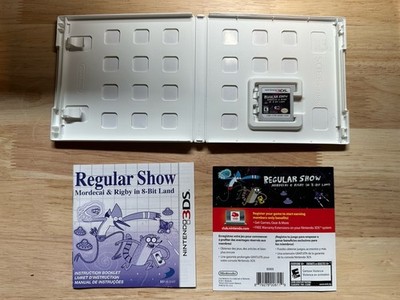 Regular Show 3DS Mordecai Rigby 8 Bit Land Nintendo Complete Tested Working CIB