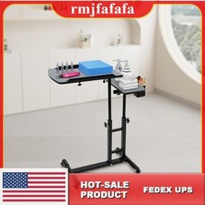 Mobile Tattoo Work Station Arm Rest Stand Desk Table Workbench Tray Portable USA
