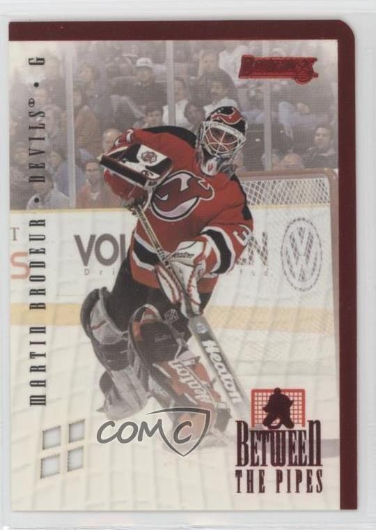 1996-97 Donruss Between the Pipes 2875/4000 Martin Brodeur #2 HOF b8c