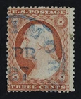 CKStamps: US Stamps Collection Scott#25 3c Washington Used