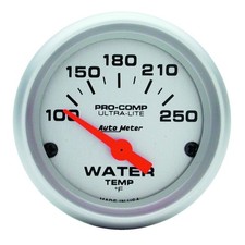 Autometer Ultra-lite 52mm Water Temperature Gauge 100-250f For Automotive