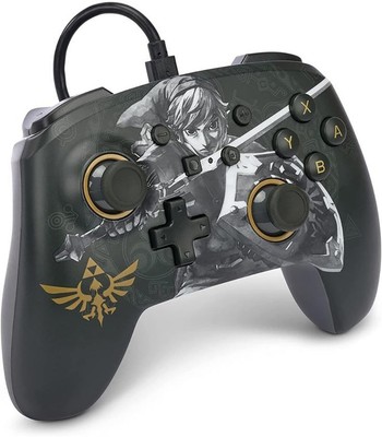 Fernbedienung Mit Kabel Power A Zelda Battle Ready Verbindung Schwarz Schalter (