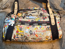 RARE LESPORTSAC TOKIDOKI SCUOLA Tote Shoulder Bag Charm