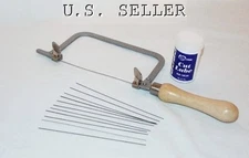 Jewelers Or Crafters Saw Kit With Twelve Blades And Cutting Lube