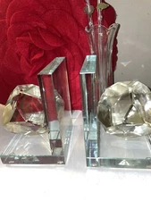 TIZO CRYSTAL BOOKEND PAIR