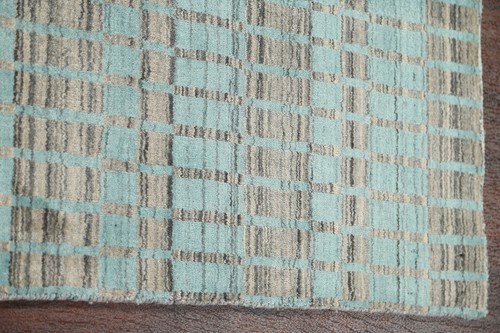 Contemporary Gabbeh Oriental Hand-knotted Area Rug Geometric Wool 5'x8' Carpet - Picture 8 of 12