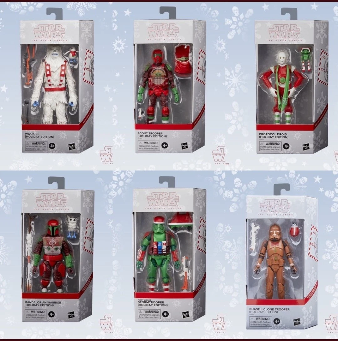 NEW**2022 Star Wars Black Series Holiday Edition Complete set of 6!!