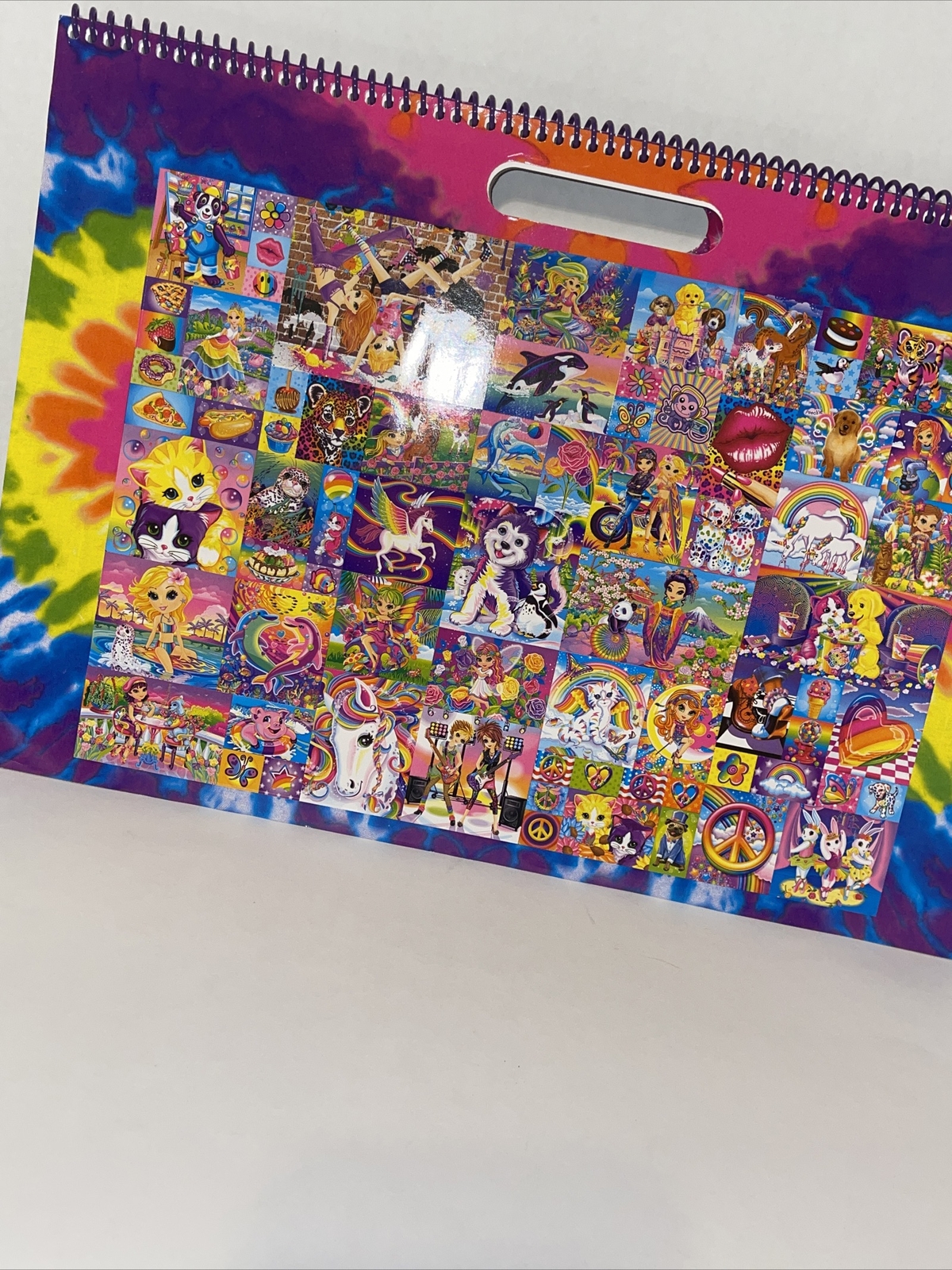 Lisa Frank Jumbo Coloring Poster Pad With Over 70 Colorful Stickers for