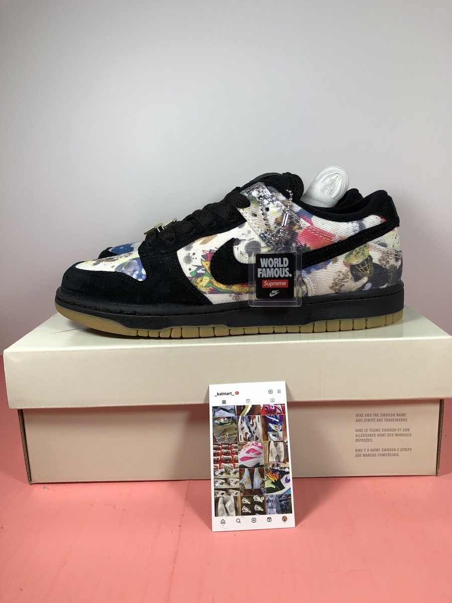Sz 6 Nike SB Dunk Low x Supreme Rammellzee FD8778-001 | eBay