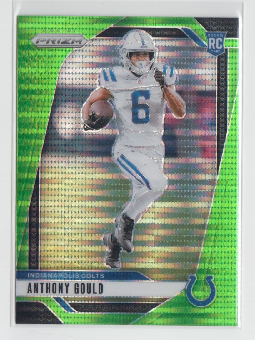2024 Panini Prizm #305 Anthony Gould Green Pulsar Prizm Rookie - RC - Colts